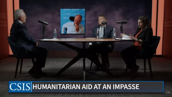 Cameron Hume Discusses Gaza Humanitarian Aid Efforts with CSIS